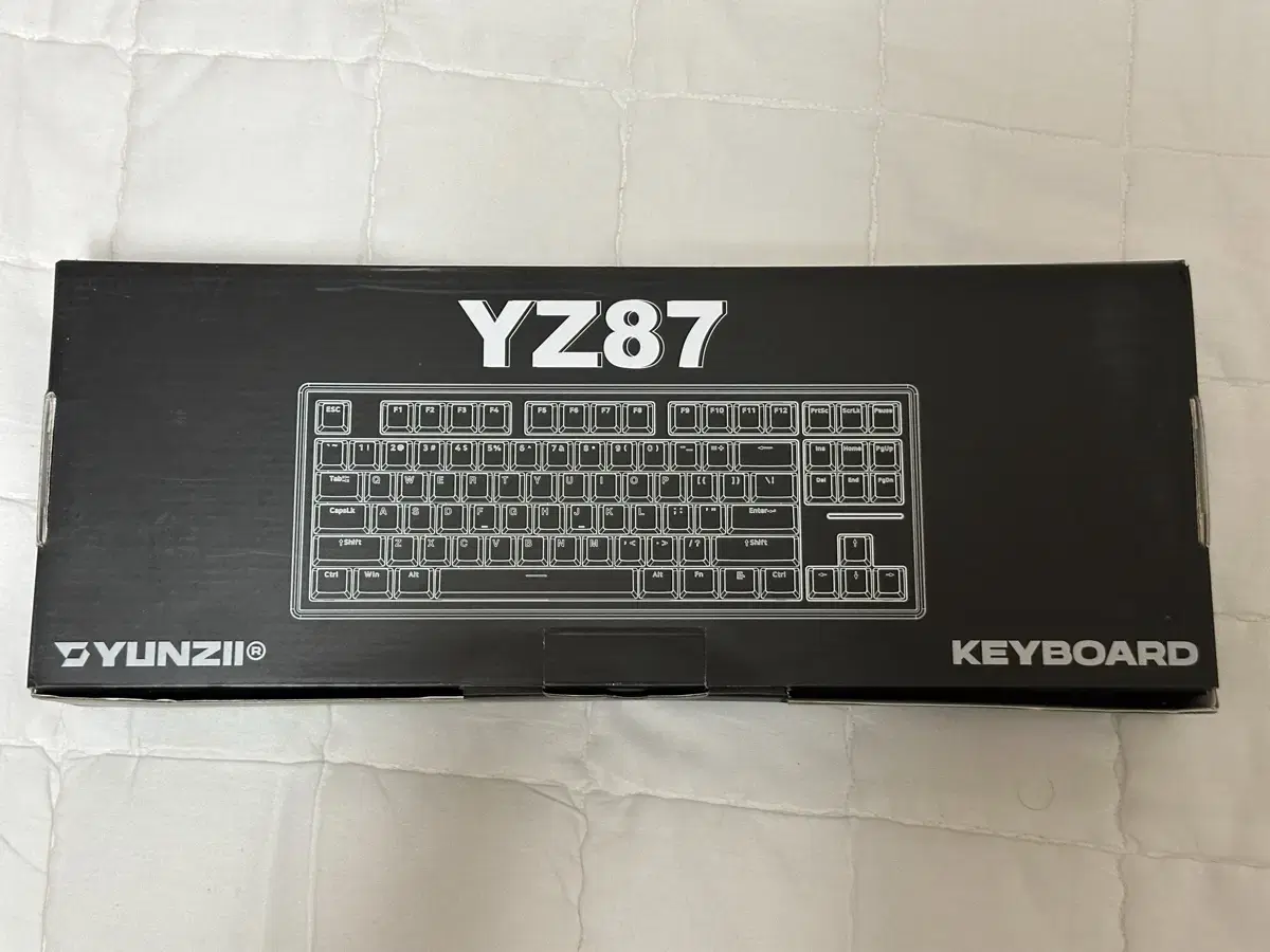 YUNZII YZ87 블랙 키보드